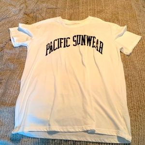 Pacs sun graphic tee. White. Large. Lightly worn. No stains.
